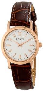 Bulova Classic Analog White Dial Women's Watch 97L121