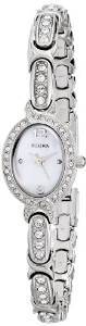 Bulova Crystal Analog Mother of Pearl Dial Women's Watch 96L199