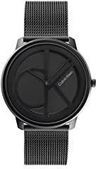 Calvin Klein Iconic MESH 40MM Analog Black Dial Unisex's Watch 25200028