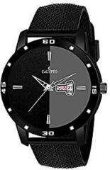 CALYPTO Casual Wear Silicone Strap Black Dial Analog Wrist Watch for Men