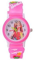 CARDINAL Unisex Plastic Pink Barbie Kid's Analogue Watch Good Gifting Watch