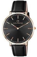 Carlington Iconic 2043 Analog Watch for Men with Premium PU Strap, Scratch Resistant Stainless Steel Dial, and Water Resistant Body Perfect Formal Watch for Office