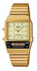 Casio Analog Digital Gold Dial Unisex's Watch AQ 800EG 9ADF