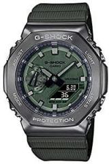 Casio Analog Digital Green Dial Men's Watch GM 2100B 3ADR