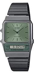 Casio Analog Digital Green Dial Unisex's Watch AQ 800ECGG 3ADF