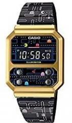 Casio Digital Black Dial Unisex Adult Watch A100WEPC 1BDR