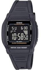 Casio Digital Black Dial Unisex's Watch W 201 1BVDF