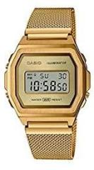 Casio Digital Gold Dial Unisex's Watch A1000MG 9EF