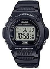 Casio Digital Gray Dial Unisex's Watch W 219H 1AVDF