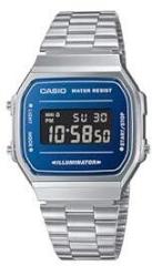 Casio Digital Silver Dial Unisex's Watch A168WEM 2BDF