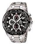 Casio Edifice Analog Black Dial Silver Band Stainless Steel Men Watch EF 539D 1AVDF ED369