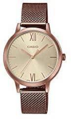 Casio Enticer Ladies Analog Rose Gold Dial Women's Watch LTP E157MR 9ADF A1693