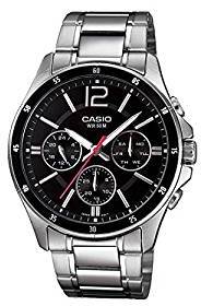 Casio Enticer Men Multi Dial Black Watch MTP 1374D 1AVDF A832