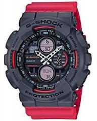 Casio G Shock Analog Digital Red Dial Men's Watch GA 140 4ADR G978