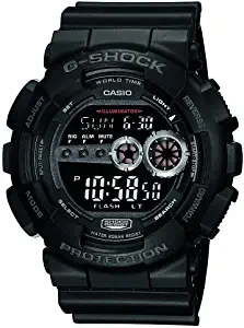 G Shock Digital Black Dial Men's Watch GD 100 1BDR G310