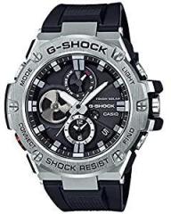 Casio G Shock G Steel Pour Des Hommes Montre Analog Men's Watch Black Dial Black Coloured Strap