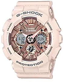 G Shock S Series Analog Digital Rose Gold Dial Women's Watch GMA S120MF 4ADR G732