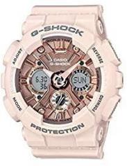 Casio G Shock S Series Analog Digital Rose Gold Round Women's Watch GMA S120MF 4ADR