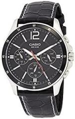 Casio MTP 1374L 1A Men's Quartz Multi Dial Watch Black