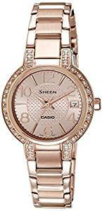 Casio Sheen Analog Gold Dial Women's Watch SHE 4804PG 9AUDR SX130