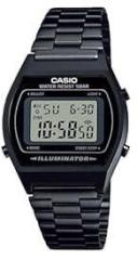 Casio Unisex Stainless Steel Vintage Series Digital Black Dial Watch B640Wb 1Adf, Band Color Black