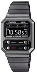 Casio Vintage Digital Black Dial Unisex A100WEGG 1ADF D241
