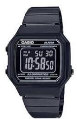 Casio Vintage Digital Stainless Steel Black Dial and Band Unisex Watch B650WB 1BDF D199