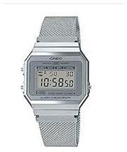 Casio Vintage Series Digital Grey Dial Silver Band Women's Stainless Steel Watch A700WM 7ADF