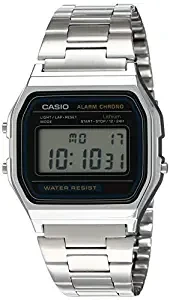 Casio Vintage Series Digital Grey Small Rectangle Dial Unisex Watch A 158WA 1Q