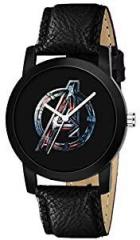 CERO Dress Analogue Unisex Watch Black Dial Black Colored Strap AVE09