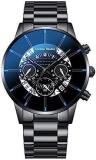 Chronograph Men Waterproof Luxury Fashion Military Design Quartz Sports Analog Wristwatches