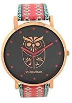 Chumbak Night Owl Printed Strap Wrist Watch