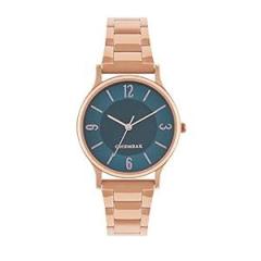 Chumbak Round Dial Analog Watch for Women|Forest Jade Collection| Stainless Steel Strap|Gifts for Women/Girls/Ladies |Stylish Fashion Watch for Casual/Work Blue