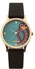 Chumbak Teal by Chumbak Folksy Owl Wrist Watch Black