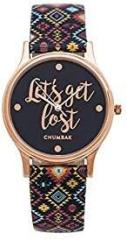 Chumbak Teal by Chumbak Let's Get Lost Wrist Watch