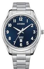 Citizen Analog Blue Dial Silver Band Men's Stainless Steel Watch BI1031 51L