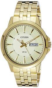 Citizen Analog Gold Dial Men's Watch BF2012 59P