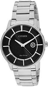 Citizen Eco Drive Analog Black Dial Men's Watch AW1260 50E
