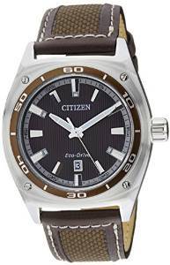 Citizen Eco Drive Analog Brown Dial Men's Watch AW1051 09W