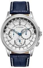 Citizen Men's BU2020 02A Calendrier Stainless Steel Watch With Blue Leather Band
