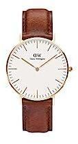 Classic St Mawes 36mm Leather Strap White Dial Unisex Watch
