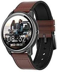 CrossBeats CrossBeats Orbit Advanced Dual chip BT Calling Smartwatch 1.3 550 NITS HD Display Metal Body Leather Strap, Heart Rate Spo2 BP Sleep Monitor Fast Charge 10 Day Battery 200+Watch Face Special Edition