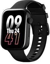 Cult.Sport Burn 1.78 inch AMOLED, 368 * 448 res, BT Calling, Crown Control, Voice Assistant, AOD Smartwatch Black Strap, Free Size