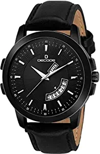 Decode Analogue Men's Watch Black Dial Black Colored Strap