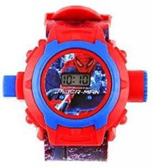 DECORVAIZ Generic Digital 24 Images Spiderman Projector Watch for Kids, Diwali Gift, Birthday Return Gift Color May Vary