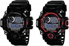 Digital Black Dial Silicone Bracelet Boys Kids Watch Combo Pack of 2 2020 Latest Watches
