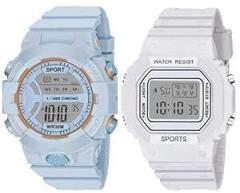 Digital Boy's and Girl's Watch Pack of 2 DIGI 07 08 VAR Grey Dial Multicolour Strap