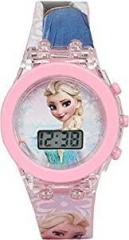 DRITON Digital Kids Light Watch Frozen/Hello Kitty/Princess / Random Character Digital Girl's Watch Pink Dial & Pink Colored Strap DIGITAL34MFS