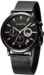 DUANTAI Men Watch, Ultra Thin Minimalist Waterproof Fashion Wrist Watch for Men Unisex Dress with Stainless Steel 934