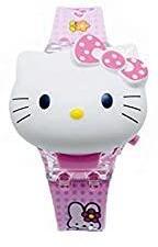 EBR Pink Hello Kitty LED Glowing Digital Girl's Watch with Music and Light